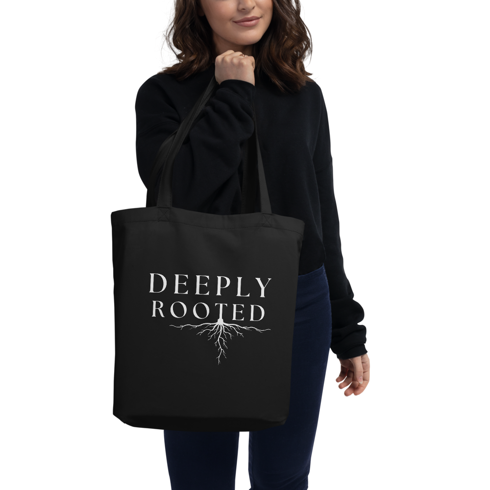 Deeply Rooted Tote Bag - Black