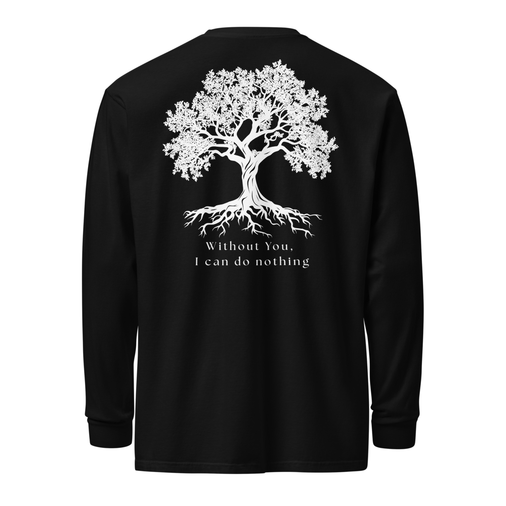 John 15:5 Long-Sleeve Unisex T-Shirt - Black