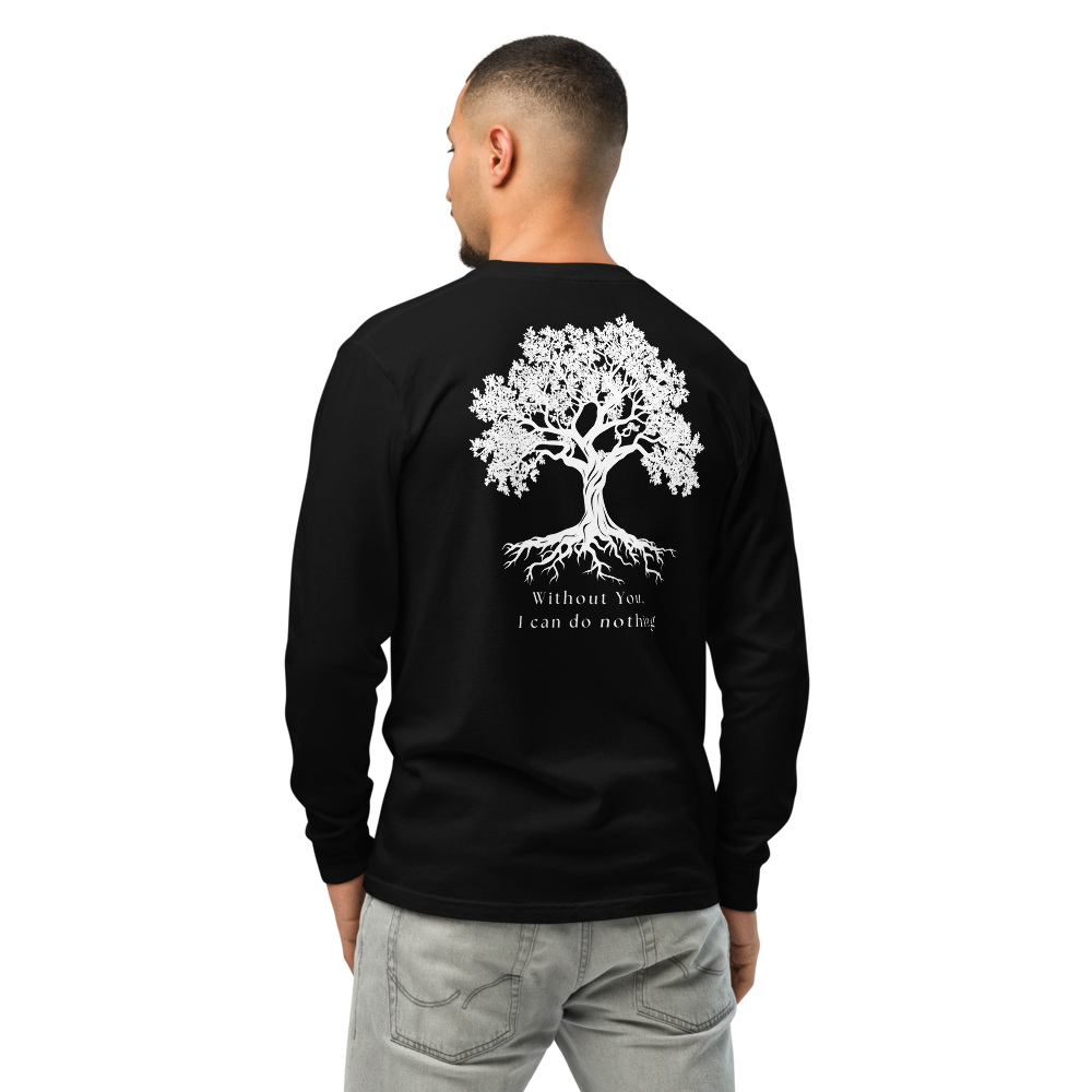John 15:5 Long-Sleeve Unisex T-Shirt - Black