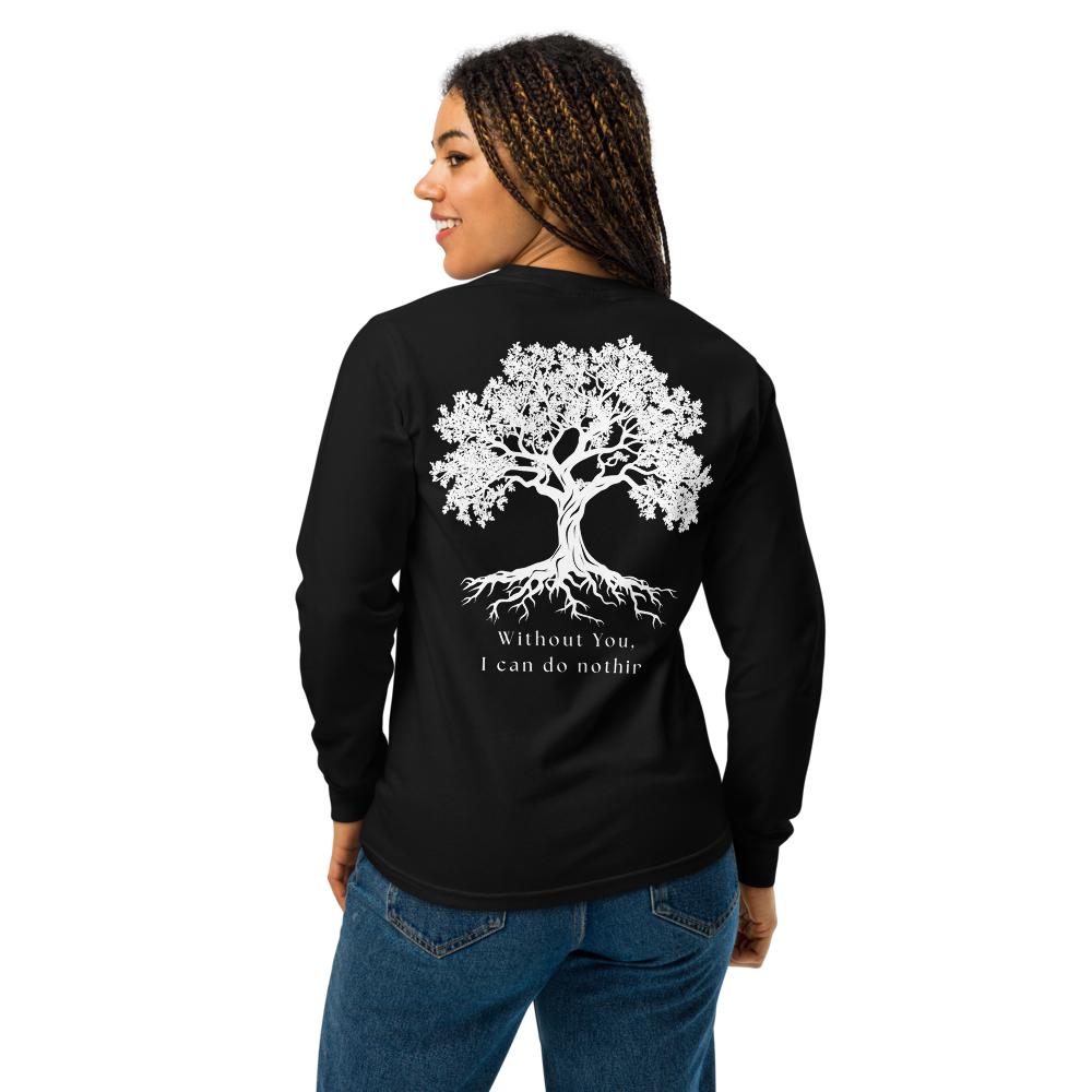 John 15:5 Long-Sleeve Unisex T-Shirt - Black