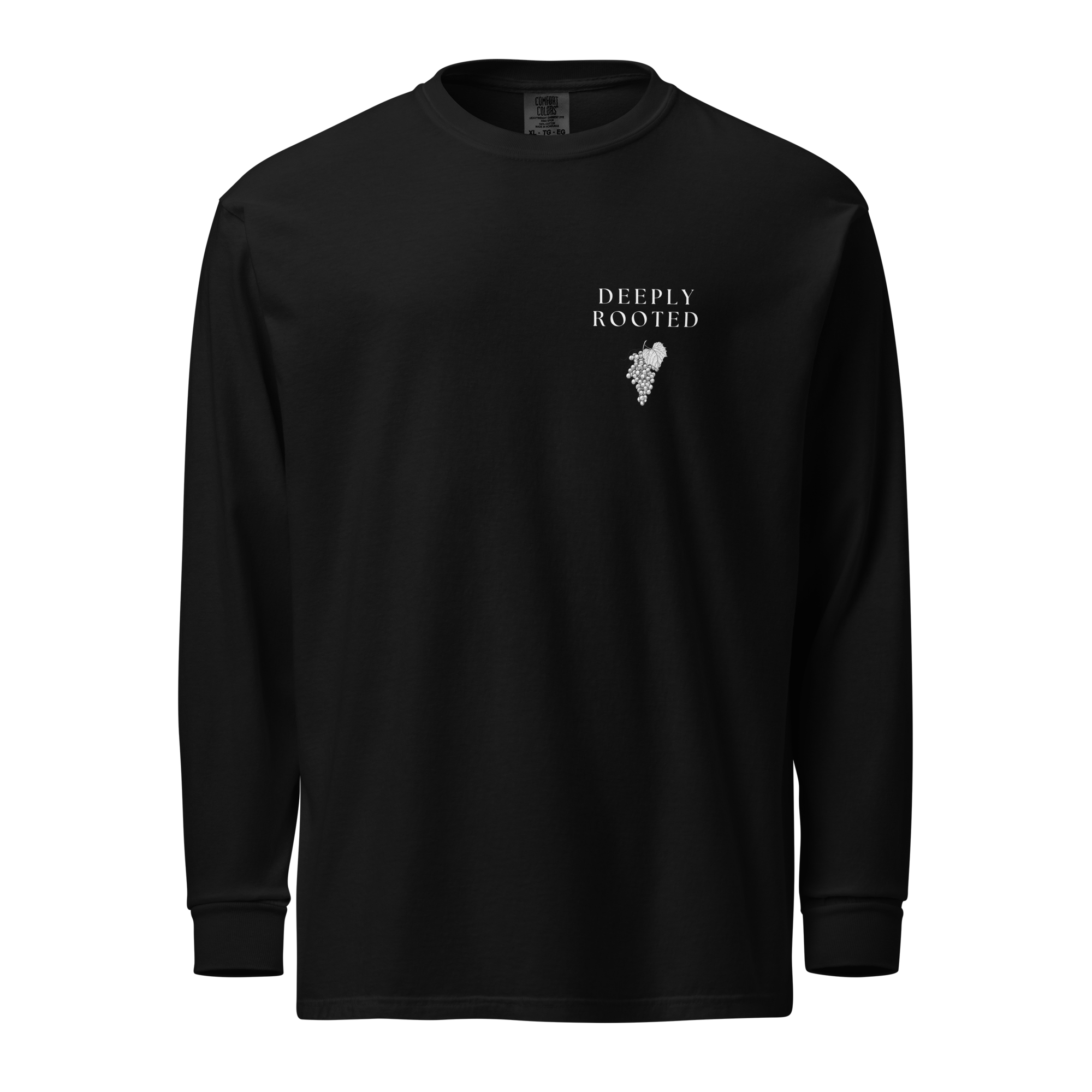 John 15:5 Long-Sleeve Unisex T-Shirt - Black