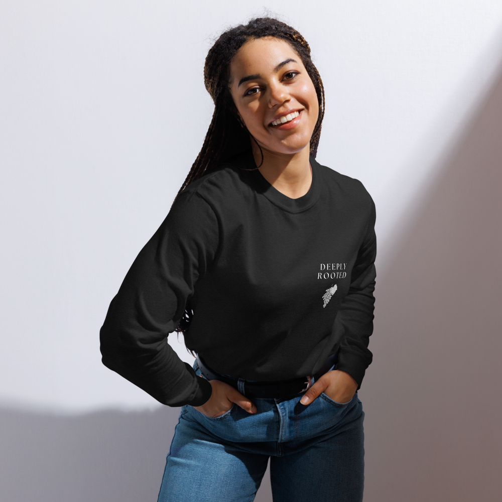 John 15:5 Long-Sleeve Unisex T-Shirt - Black