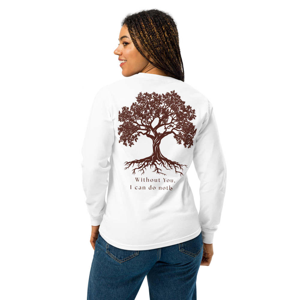 John 15:5 Long-Sleeve Unisex T-Shirt - White