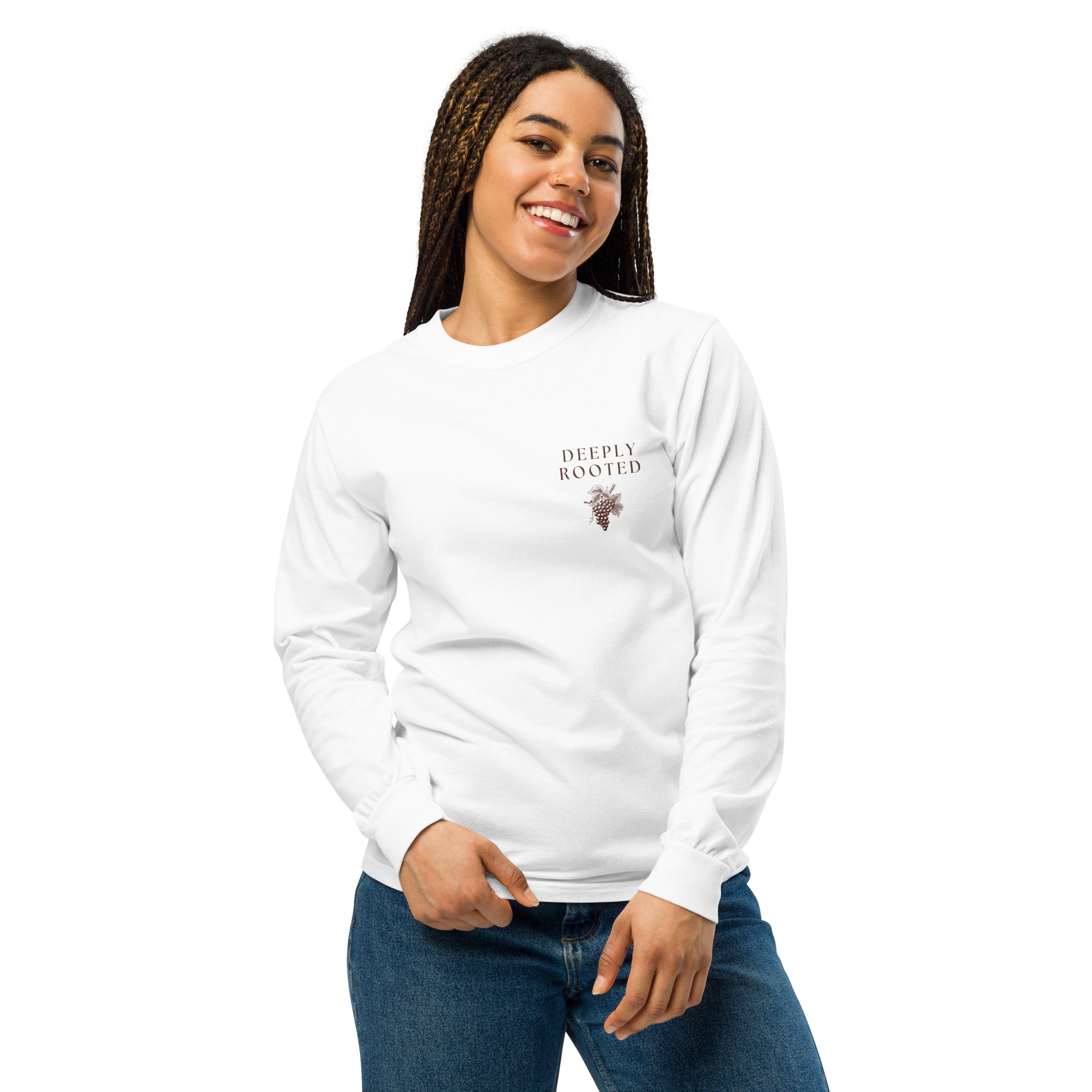 John 15:5 Long-Sleeve Unisex T-Shirt - White
